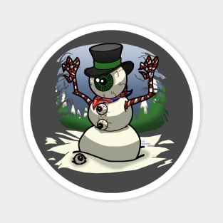 Eyeball Snowman 2 Magnet